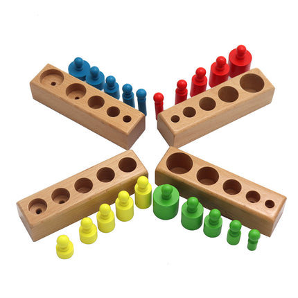 Montessori Wooden Geometric Sorter Blocks – Early Education Shape Matching & Stacking Toy – STEM Sensory Learning Kit for Toddlers & Preschoolers