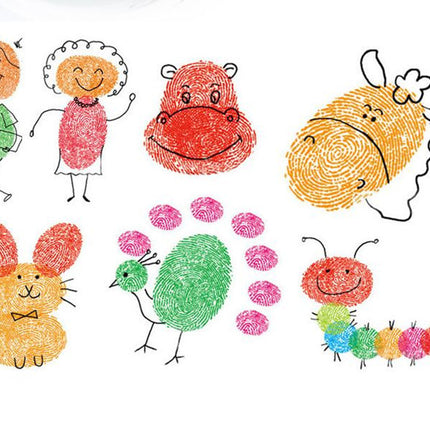 Washable Finger Paint Pad for Kids – Non-Toxic Rainbow Ink Pad for Fingerprinting – Safe Sensory Art Supplies for Toddlers & Preschoolers