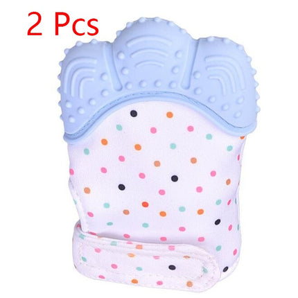 Baby Teething Mitten – Food Grade Silicone Self-Soothing Teether Glove – Anti-Bite & Pain Relief Molar Toy for Toddlers