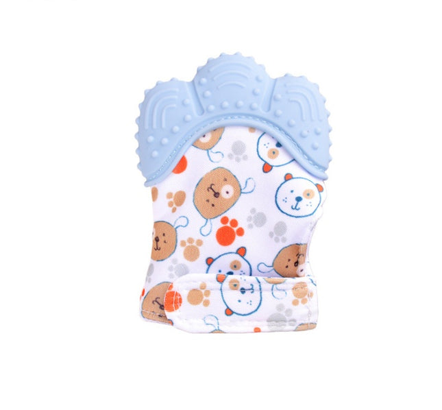 Baby Teething Mitten – Food Grade Silicone Self-Soothing Teether Glove – Anti-Bite & Pain Relief Molar Toy for Toddlers
