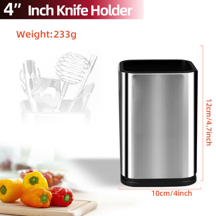 3-in-1 Compact Kitchen Rack – Countertop Knife Block & Chopping Board Stand