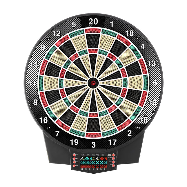 Professional 15.5" Electronic Dart Board Set – 43 Games & 320+ Variations – Up to 8 Players with Color LCD Scoring Screen – 6 Darts & 50 Tips Included