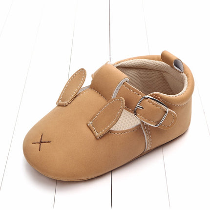 Baby First Walkers – Soft Sole Matte Leather Animal Shoes – Non-Slip Cartoon Infant Loafers for Spring & Fall