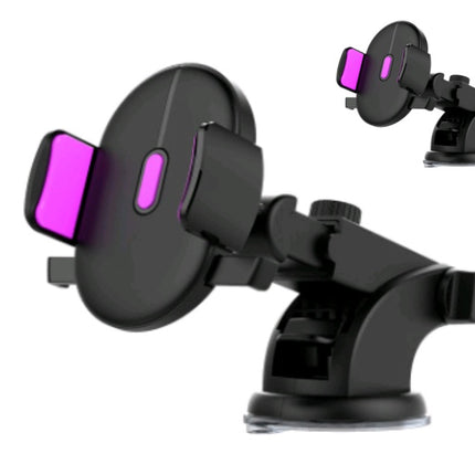 Universal Long Arm Car Phone Holder – Strong Suction Cup Dashboard & Windshield Mount – 360° Rotation Telescopic Stand for All Smartphones