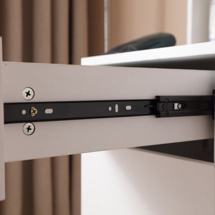 Professional Makeup Vanity Suite – 3-Color LED Mirror with Charging Station & Large Storage