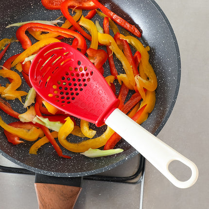 6-in-1 Multi-Functional Kitchen Cooking Spoon – Heat-Resistant Slotted Spoon for Grinding, Mashing, Straining & Whisking