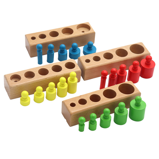 Montessori Wooden Geometric Sorter Blocks – Early Education Shape Matching & Stacking Toy – STEM Sensory Learning Kit for Toddlers & Preschoolers