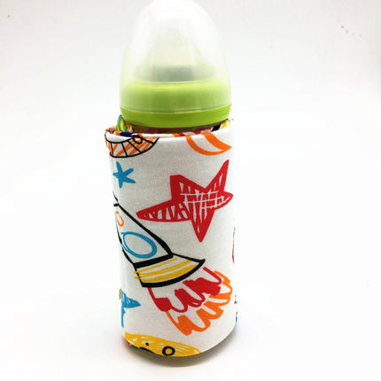 USB Portable Baby Bottle Warmer – Travel Insulated Milk Heater Sleeve – Fast-Heating Bottle Cover for Stroller, Car, and Outdoor Use
