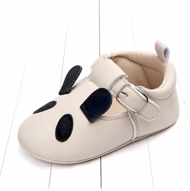 Baby First Walkers – Soft Sole Matte Leather Animal Shoes – Non-Slip Cartoon Infant Loafers for Spring & Fall