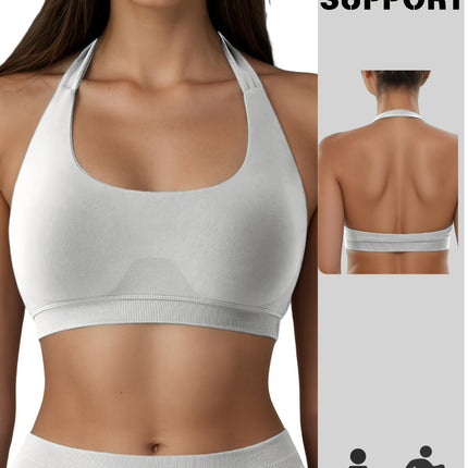 High-Impact Running Sports Bra – Moisture-Wicking Workout Top – Full Support Wireless Gym Bra for HIIT, Cardio & Athletics