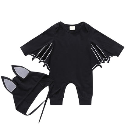 Batman Baby One-Piece Romper with Detachable Cape – Cute Superhero Infant Jumpsuit – Newborn Bat-Hero Costume