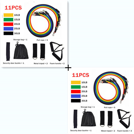 4-Tube Foot Pedal Resistance Band – Sit-Up Body Trimmer & Elastic Pull Rope – Home Fitness Equipment for Abs, Waist & Arm Training