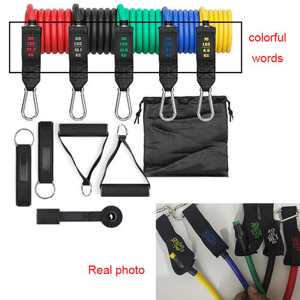4-Tube Foot Pedal Resistance Band – Sit-Up Body Trimmer & Elastic Pull Rope – Home Fitness Equipment for Abs, Waist & Arm Training