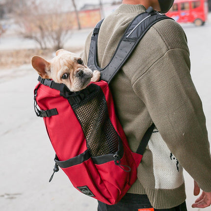 Hands-Free Dog Carrier Backpack – Legs Out Front-Facing Pet Carrier – Breathable & Adjustable Travel Bag for Small & Medium Dogs & Cats