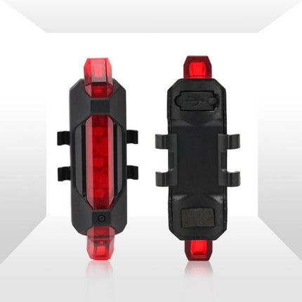 Ultra Bright USB Rechargeable Bike Tail Light – Waterproof LED Rear Bicycle Light – High Visibility Safety Flashlight for Night Riding
