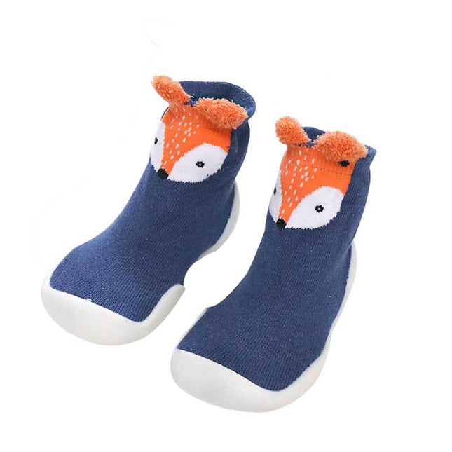 Baby Non-Slip Floor Socks – Anti-Skid Toddler Home Slippers – Cartoon Animal Soft Cotton Indoor Socks with Grips