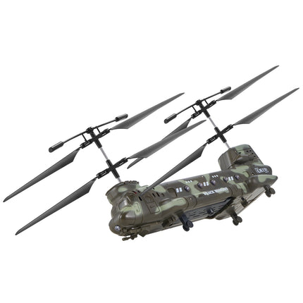 Military Transport RC Helicopter – 3.5 Channel Mini Aircraft with Gyroscope – Stable Hovering & Collision Resistant Toy – Perfect Birthday Gift for Kids