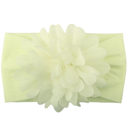 Baby Girl Chiffon Flower Headband – Soft Elastic Floral Hair Accessory – Cute Princess Headpiece for Newborns & Toddlers