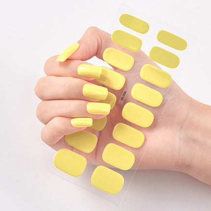 16-Piece DIY Manicure Stickers – No-Dry Time Waterproof Nail Wraps for Busy Lifestyles