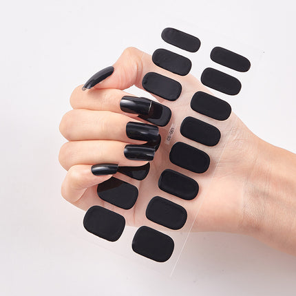 16-Piece DIY Manicure Stickers – No-Dry Time Waterproof Nail Wraps for Busy Lifestyles