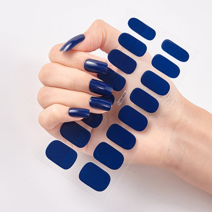 16-Piece DIY Manicure Stickers – No-Dry Time Waterproof Nail Wraps for Busy Lifestyles