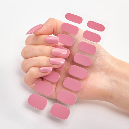 16-Piece DIY Manicure Stickers – No-Dry Time Waterproof Nail Wraps for Busy Lifestyles