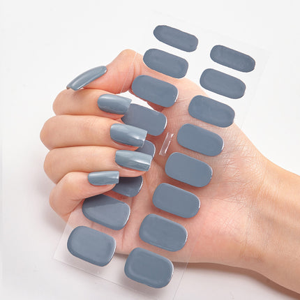 16-Piece DIY Manicure Stickers – No-Dry Time Waterproof Nail Wraps for Busy Lifestyles