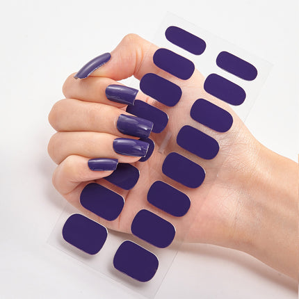 16-Piece DIY Manicure Stickers – No-Dry Time Waterproof Nail Wraps for Busy Lifestyles