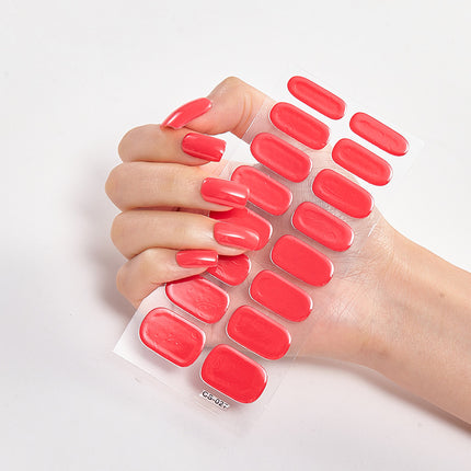 16-Piece DIY Manicure Stickers – No-Dry Time Waterproof Nail Wraps for Busy Lifestyles