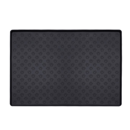 Waterproof Silicone Pet Feeding Mat – Non-Slip Dog & Cat Placemat with Raised Edges – Food-Grade Silicone Floor Protector for Food & Water Bowls