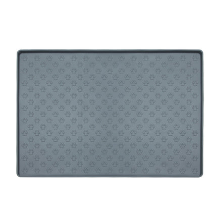 Waterproof Silicone Pet Feeding Mat – Non-Slip Dog & Cat Placemat with Raised Edges – Food-Grade Silicone Floor Protector for Food & Water Bowls
