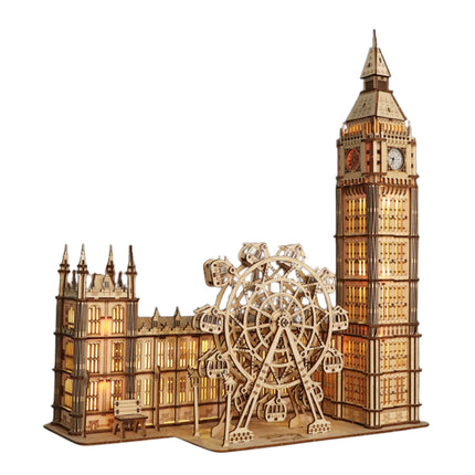 Wooden Big Ben model building project for home display