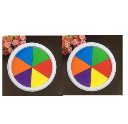 Washable Finger Paint Pad for Kids – Non-Toxic Rainbow Ink Pad for Fingerprinting – Safe Sensory Art Supplies for Toddlers & Preschoolers