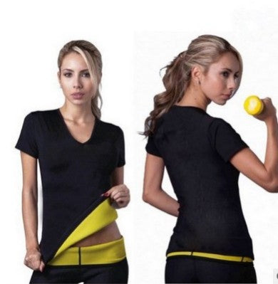 Women's Neoprene Sauna Sweat Shirt – Thermal Body Shaper for Weight Loss – Hot Sweat Waist Trainer Slimming Workout Top