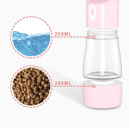 Portable Dog Water Bottle for Walking – Leak-Proof Pet Travel Dispenser – BPA-Free Food-Grade Drinking Bowl for Dogs & Cats