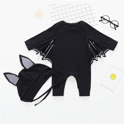Batman Baby One-Piece Romper with Detachable Cape – Cute Superhero Infant Jumpsuit – Newborn Bat-Hero Costume