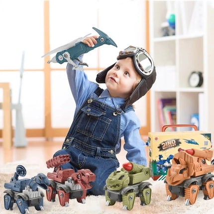 Walking Dinosaur Toy with Roaring Sounds & LED Lights – Realistic Interactive Dino Figure for Boys 3+ – Battery Operated Prehistoric Discovery Toy