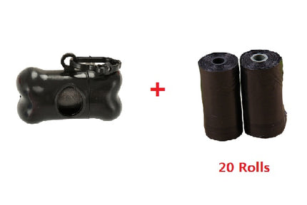Portable Dog Poop Bag Dispenser with Leash Clip – Capsule Design Pet Waste Bag Holder – Travel Walking Accessory for Dogs