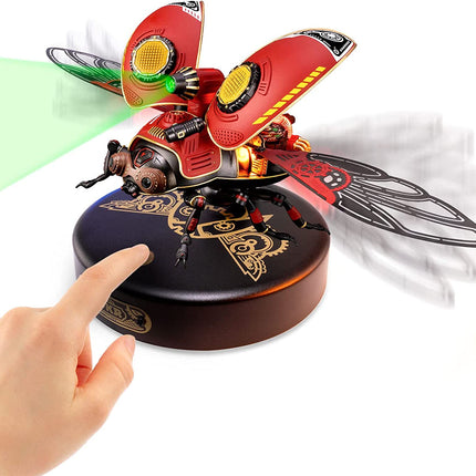 Robotime ROKR Scout Beetle 3D Mechanical Puzzle – Steampunk Style DIY Model Kit – MI02 Mechanical Insect Building Set for Adults & Teens