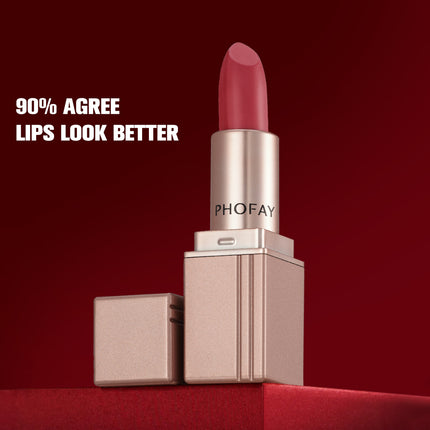 Phofay Velvet Matte Lipstick – High-Pigment & Long-Lasting Comfort