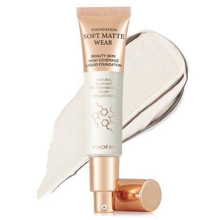 24H Long-Wear Waterproof Foundation – Total Conceal & Blur