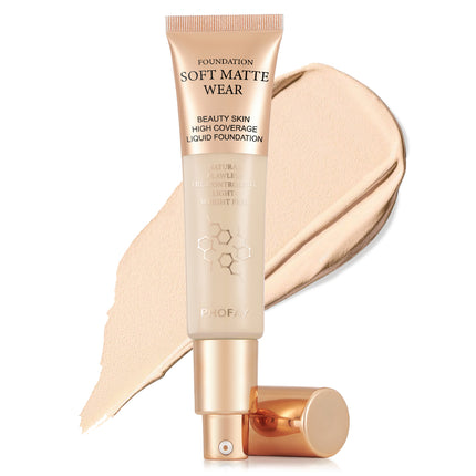 24H Long-Wear Waterproof Foundation – Total Conceal & Blur