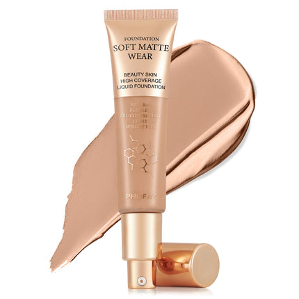 24H Long-Wear Waterproof Foundation – Total Conceal & Blur