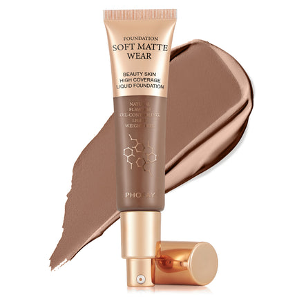 24H Long-Wear Waterproof Foundation – Total Conceal & Blur