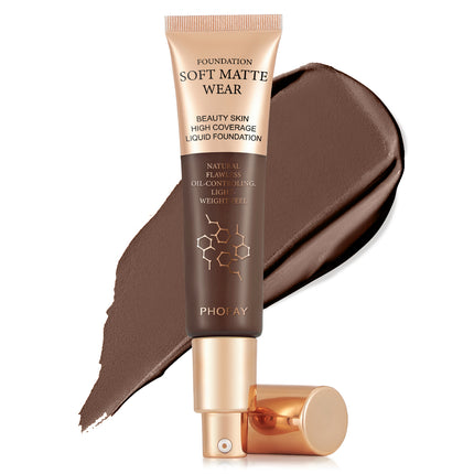 24H Long-Wear Waterproof Foundation – Total Conceal & Blur