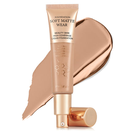 24H Long-Wear Waterproof Foundation – Total Conceal & Blur