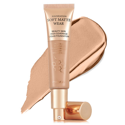 24H Long-Wear Waterproof Foundation – Total Conceal & Blur