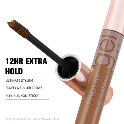 Phofay Tinted Eyebrow Gel – Waterproof Volumizing Brow Mascara