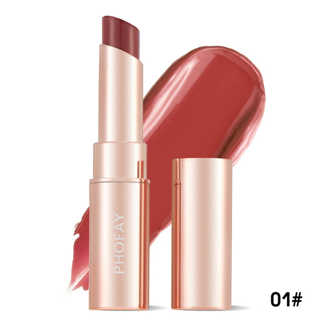 Phofay Silk-Shine Lip Color – Nourishing Formula with Satin Finish