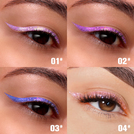 Phofay 12-Piece Diamond Glow Eyeliner Kit – Waterproof & Long-Lasting Glitter